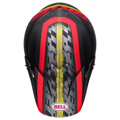 Bell MX-9 MIPS Dirt Helmet (Offset Matte Black/Red - 2X-Large)