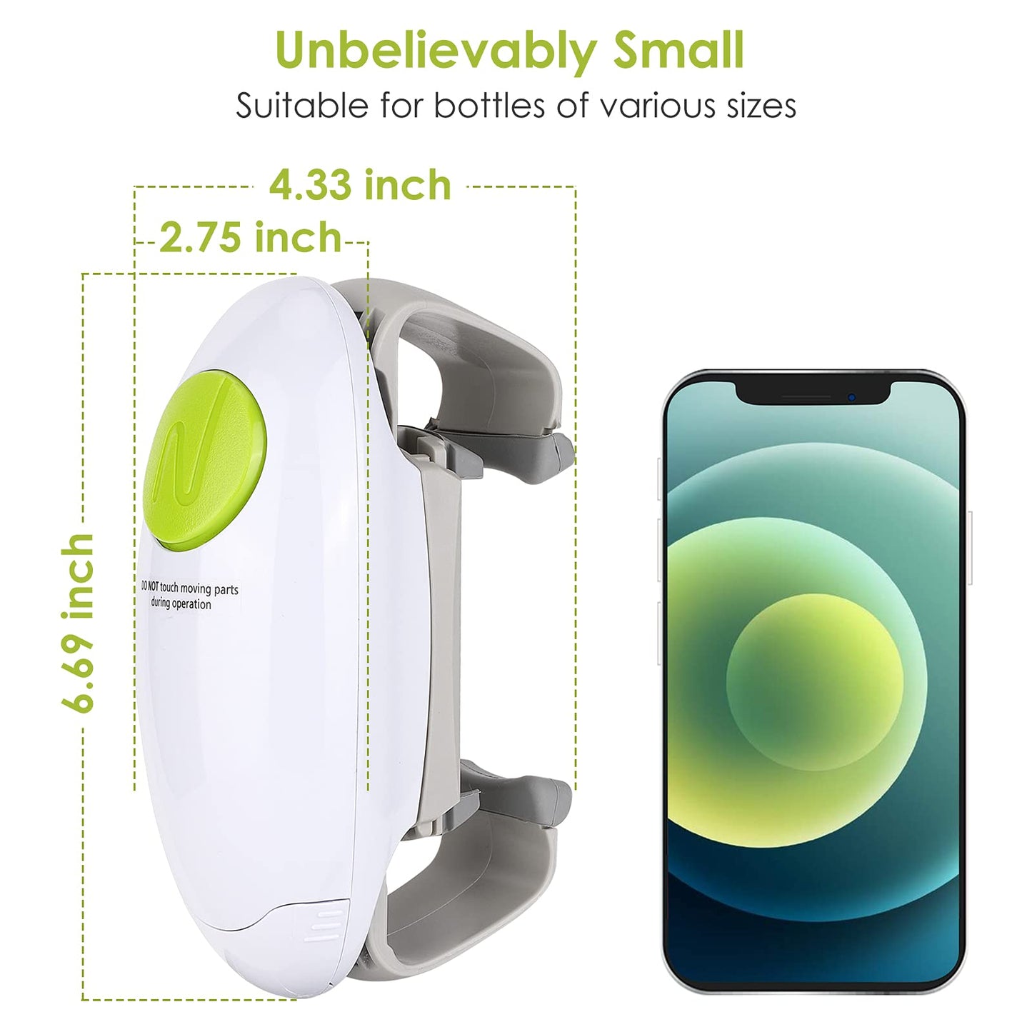 Electric Jar Opener For Seniors With Arthritis,Electric Bottle Opener,Jar Opener For Weak Hands,The Hands Free