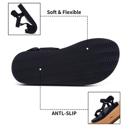 YOCCI Women's Original Sport Sandals Hiking Sandals with Arch Support Yoga Mat Insole Light Weight Outdoor Water Shoes