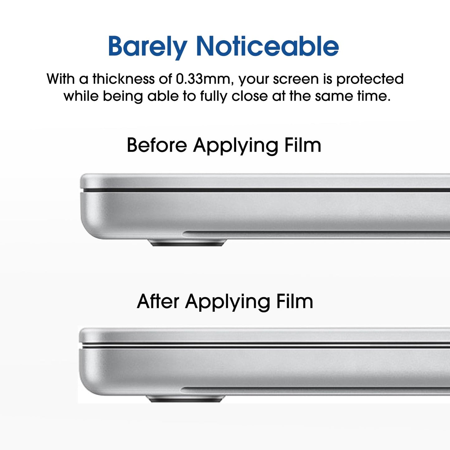 amFilm Designed for MacBook Air 15-Inch (M4 Chip/M3 Chip/M2 Chip, 2023-2025 Released) Tempered Glass Screen Protector [Zero Bubbles][9H Hardness][ Anti-Scratch][ Anti-Fingerprint], 1 Pack