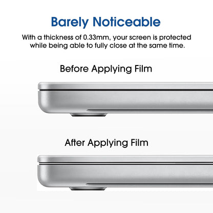 amFilm Designed for MacBook Air 15-Inch (M4 Chip/M3 Chip/M2 Chip, 2023-2025 Released) Tempered Glass Screen Protector [Zero Bubbles][9H Hardness][ Anti-Scratch][ Anti-Fingerprint], 1 Pack