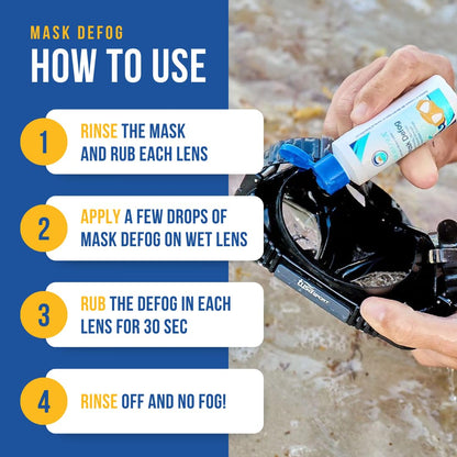 STREAM 2 SEA Mask Defog, Reef Friendly Defogger Coating Anti Fog Mask for Glasses, Snorkel Mask, Scuba Divers, Ski Goggles and Sports Glasses Equipment