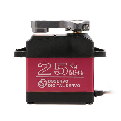 ZOSKAY Servo High Torque Metal Gear Standard Digital Servo 25KG/0.13S 6.8V for 1/8 1/10 RC Cars (Control Angle 180)