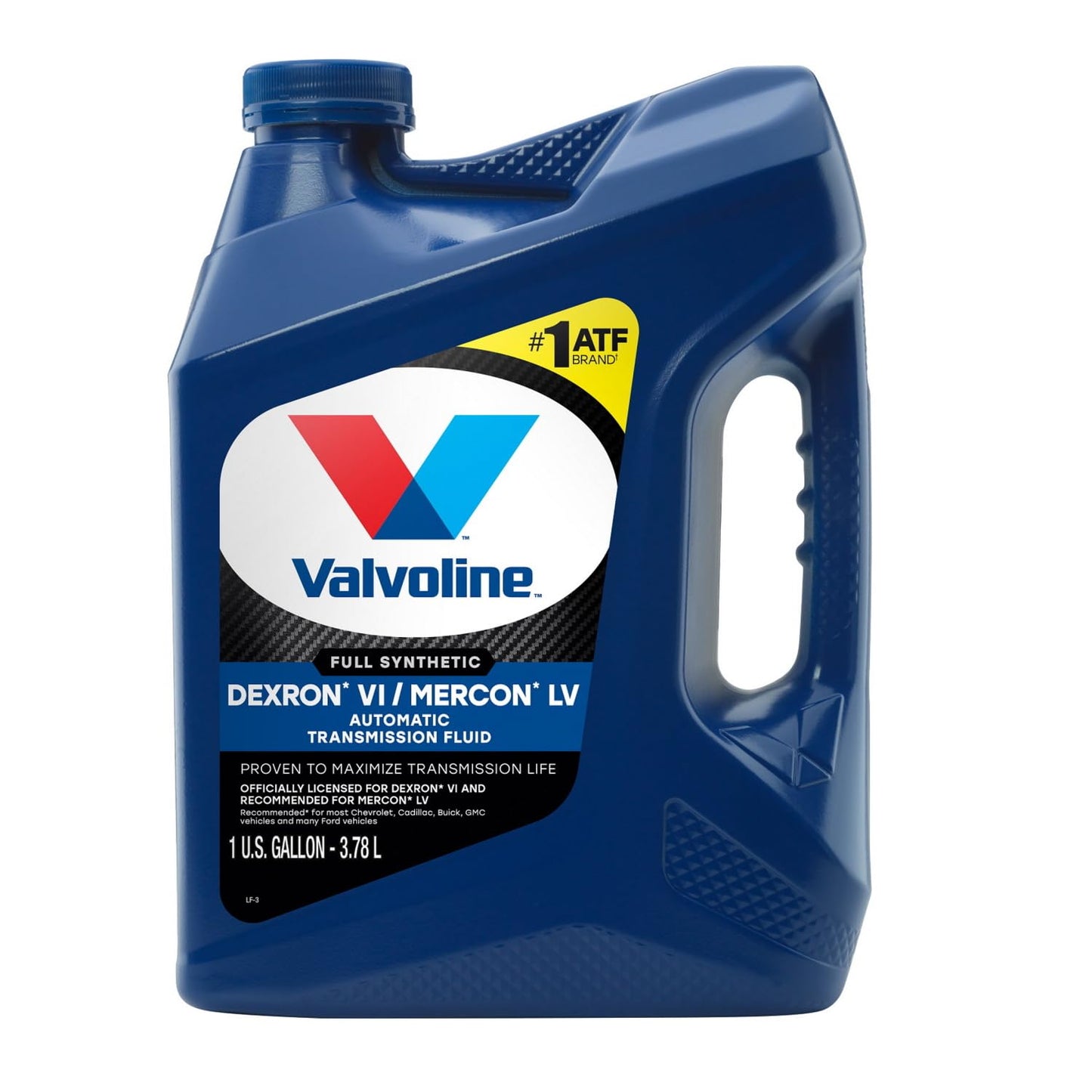 Valvoline DEXRON VI/MERCON LV (ATF) Full Synthetic Automatic Transmission Fluid 1 GA, Case of 3