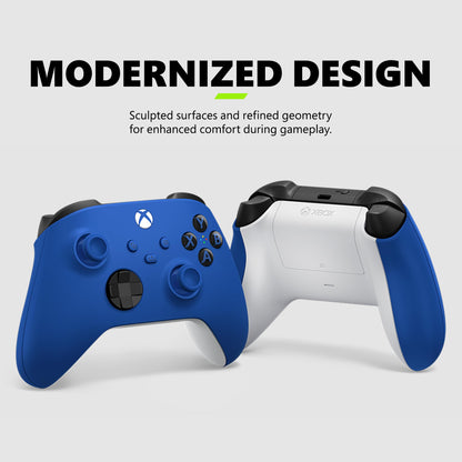 Xbox Wireless Gaming Controller (2025) – Shock Blue – Play on Xbox, Windows, Android, iOS, FireTV Sticks, Smart TVs, VR Headsets
