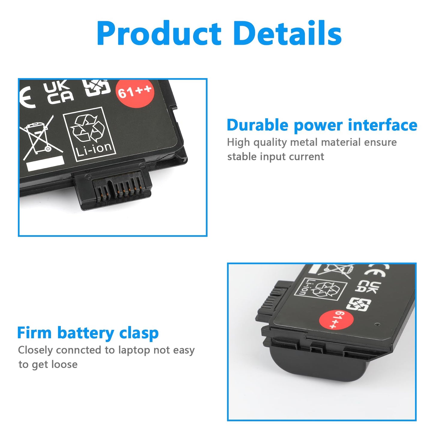 72Wh 61++ 01AV427 01AV425 Battery for Lenovo ThinkPad T480 T470 P51S P52S T570 T580 A485 A475 TP25 Series SB10K97584 SB10K97585 01AV490 01AV492 X50M08812 4X50M08812 01AV422 01AV423 01AV428
