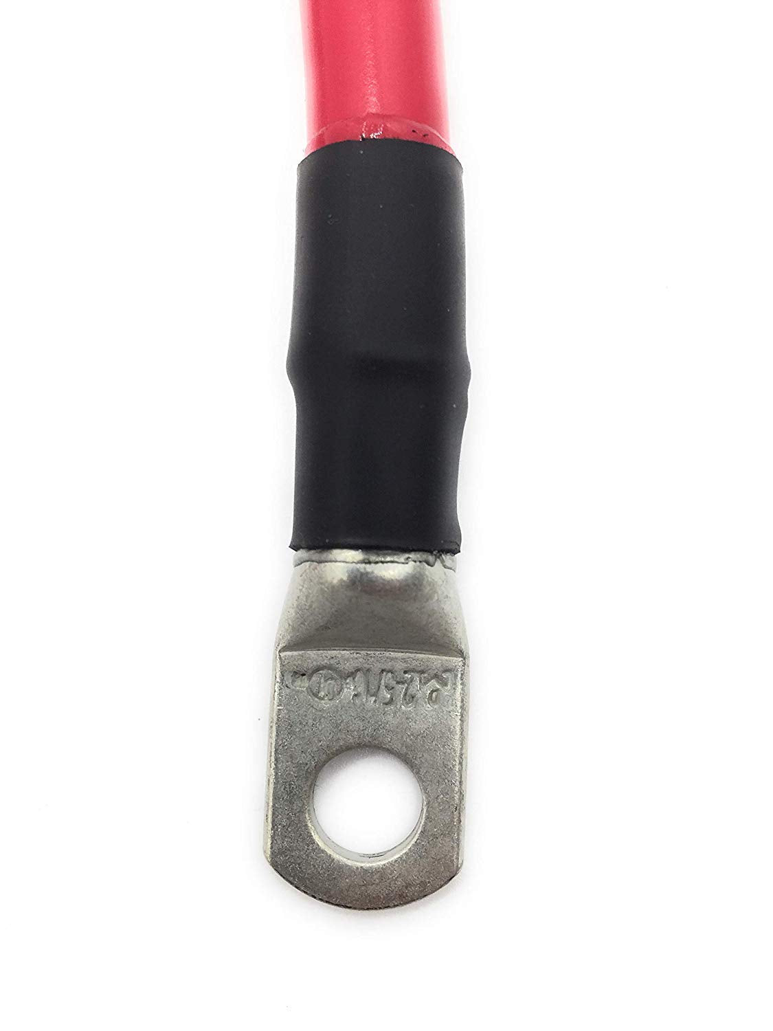 END GAME 2 AWG Gauge Marine Grade Battery Cables, Made in USA, Fully Assembled with Heavy Duty Tinned Lugs, 1ft-15ft Lengths Available (Single Red, 1.5ft - 5/16” Lugs)