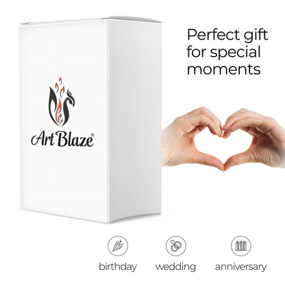 Carved Candles - Handmade Long Burning Decorative Luxury Candles - Unscented - Perfect for Home Decor, Birthdays, Romantic Occasions, Gifts for Women, Mother's Day Gift for Mom - Big Green