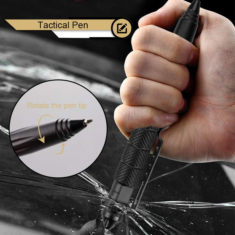 EMDMAK Gifts for Men Dad Husband Boyfriend, Survival Gear and Equipment 15 in 1, Outdoor Emergency Survival Kit, Camping Hunting Fishing Christmas Birthday Gifts Ideas for Him Teen Boy Cool Gadget