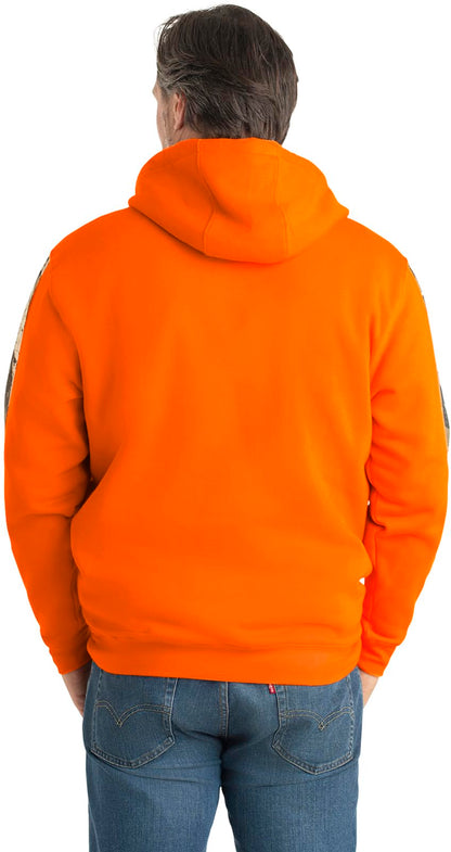 Legendary Whitetails Men's Camo Hoodie Pullover Sweatshirt Midweight V-Neck Design, Inferno, X-Large