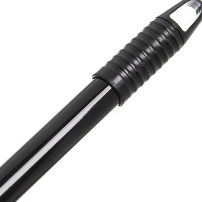 Carlisle FoodService Products Duo-Pan Upright Dust Pan with Serrated Yoke for Home, Restaurants, Kitchen, Lobby, And Office, Plastic, 30 Inches, Black