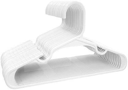 Utopia Home 60 Pack Kids Hangers - 11.5 Inch Plastic Baby Hangers for Closet - Childrens Hanger for Clothes & Infant Hanger for Closet (White)