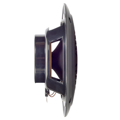 5-inch Water Resistant Outdoor Speakers, Dual Cone, 25W Peak Power, Marine and RV Compatible (Black)