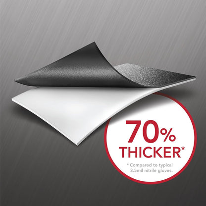 Venom Steel Industrial Nitrile Gloves, 6 mil, 2 Layer Rip Resistant, One Size Fits Most, 100 Count