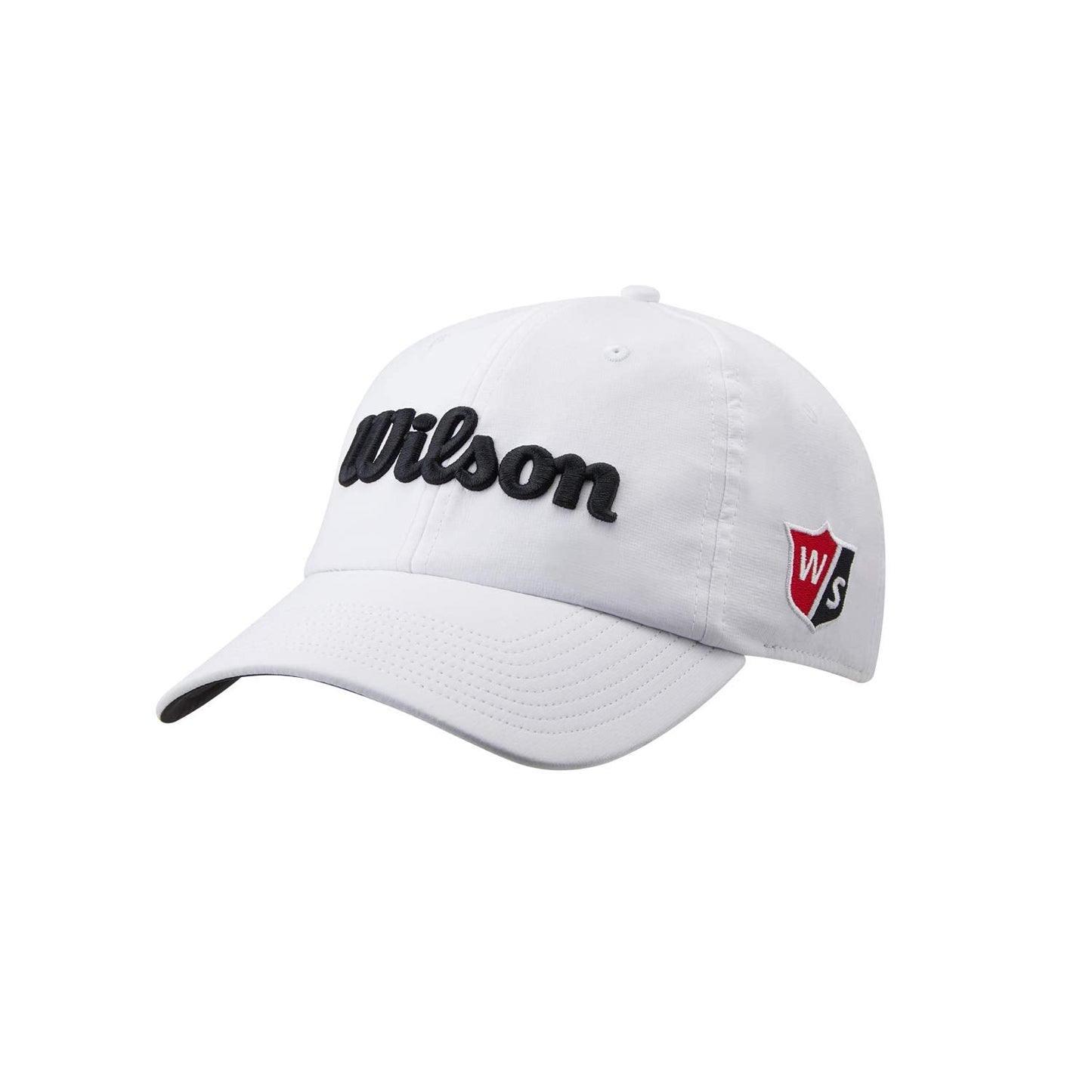 WILSON mens Junior's Pro Tour Cap, White/Black, One Size US