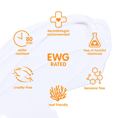 Thinkkids Safe Mineral Sunscreen SPF 50+, 3 Fl Oz, Natural, Water Resistant Reef Safe Sunscreen for Children, Broad Spectrum UVA/UVB Sun Screen