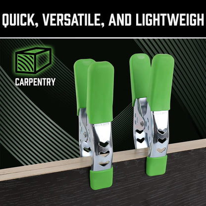 SWANLAKE 16PCS 6" inch Spring Clamp, Heavy Duty Spring Metal Spring Clamps, 2.5"-inch Jaw opening (6inch 16-Piece)