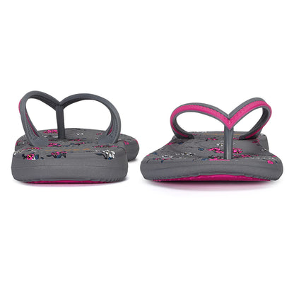 VOVEA Flip Flops For Women Non-Slip Bathroom Shower Shoes Cushion foam Indoor and Outdoor Sandals,Grey US 6