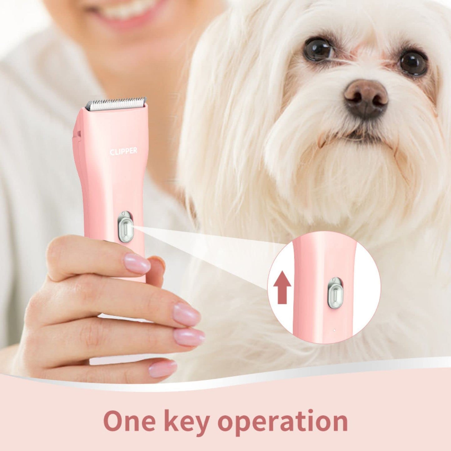 Dog Clippers,Quiet Washable USB Rechargeable Cordless Dog Grooming Kit,Electric Pets Hair Trimmers Shaver Shears for Dogs and Cats