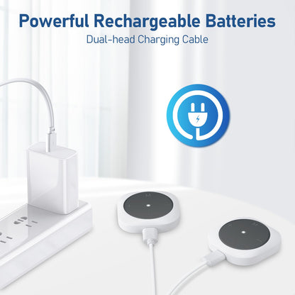 Comfytemp Wireless TENS Unit Machine for Pain Relief, FSA HSA Eligible TENS Unit Muscle Stimulator with Two Sets, Up to 30 Modes TENS Device for Back Pain, Rechargeable Portable with APP Control