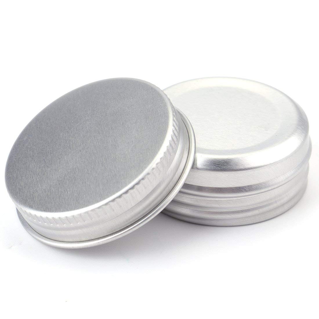 Tosnail 96 Pack of 0.5 OZ/15ML Mini Round Tins with Screw Lids Aluminum Empty Tins Metal Storage Tin Jars Spice Containers Travel Tin Cans