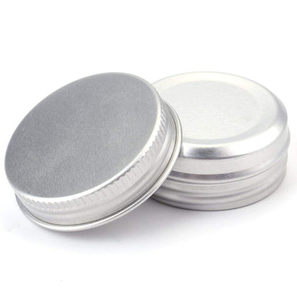 Tosnail 96 Pack of 0.5 OZ/15ML Mini Round Tins with Screw Lids Aluminum Empty Tins Metal Storage Tin Jars Spice Containers Travel Tin Cans