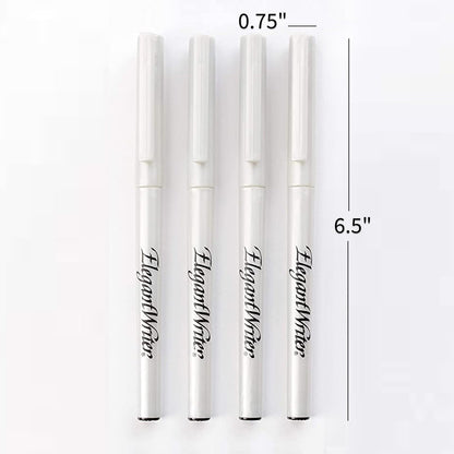 Speedball Elegant Writer Acid-Free Non-Toxic Water Based Calligraphy Marker, Chisel Tip, Assorted Size, Black, Set of 4