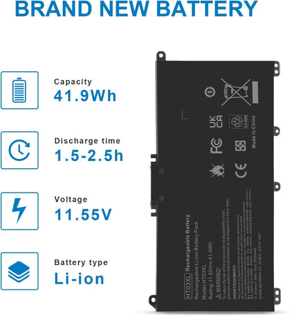 TREE.NB HT03XL L11119-855 Laptop Battery Replacement for HP Pavilion 14 15 17 15-CS 15-DA 15-DB 15-DW Series 15-CS0053CL 15-DW0033NR 15-DA0014DX HT03041XL L11421-542 L11421-2C2 HSTNN-UB7J HSTNN-DB8R