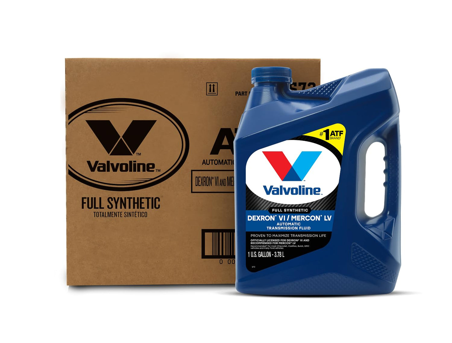 Valvoline DEXRON VI/MERCON LV (ATF) Full Synthetic Automatic Transmission Fluid 1 GA, Case of 3