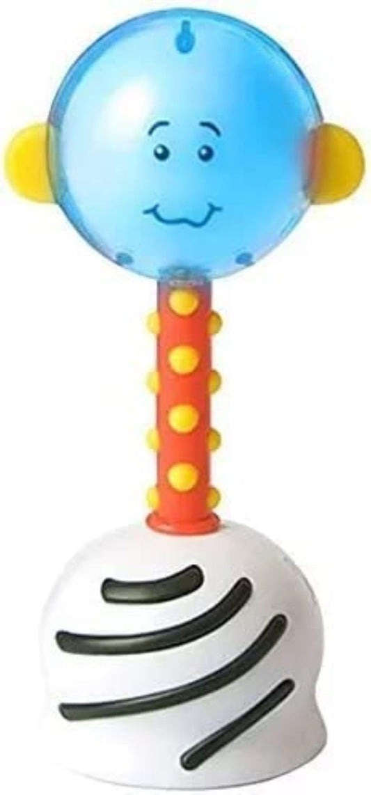 SmartNoggin NogginStik Light-up Developmental Rattle - Color Changing, Textured for Grasping, Mirror & Rattle Sound - Sensory Toy for Babies, Ages 0-12 Months