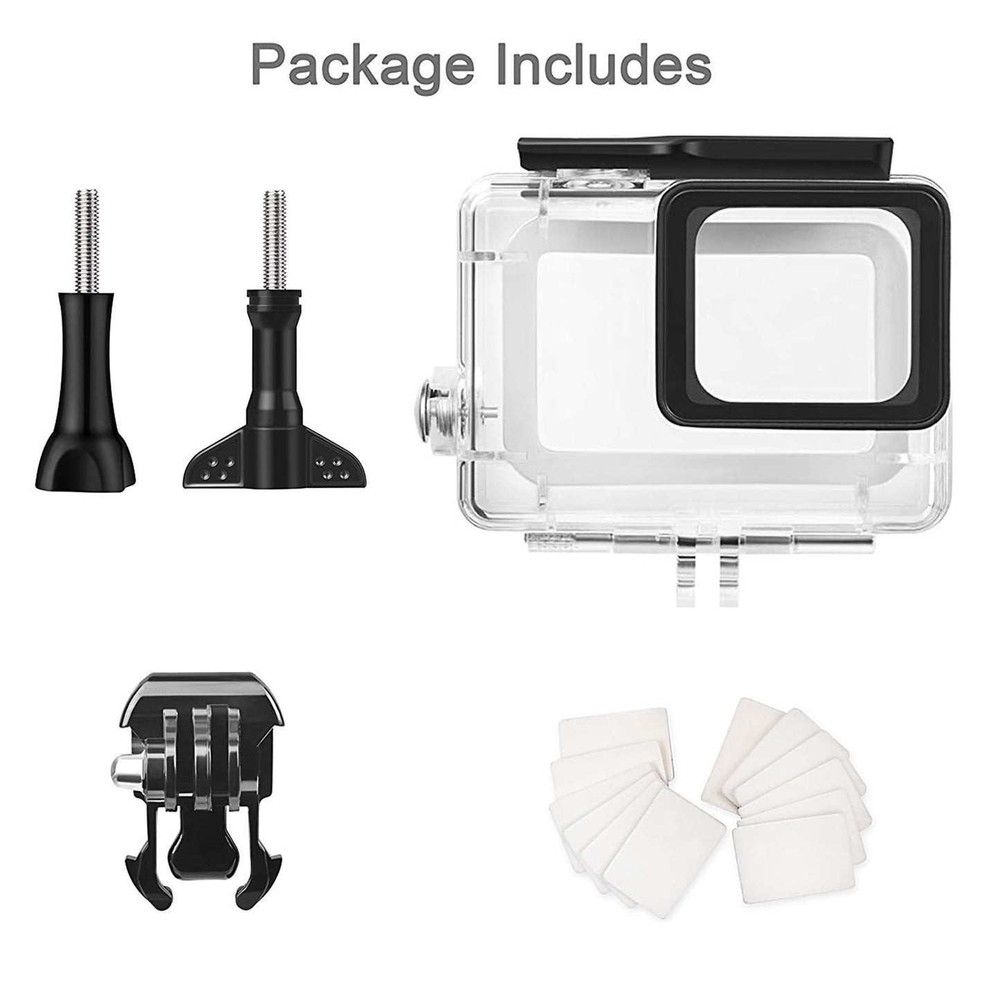 FitStill 148FT/45M Waterproof Housing for Go Pro Hero 2018/7/6/5 Black,Protective Underwater Dive Case Shell with Bracket for Go Pro Hero7 Hero6 Hero5 Black Action Camera Accessories