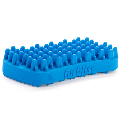 Vetnique Labs Furbliss Dog Brush for Small Dogs, Cats and Pets with Short Hair, Grooming Bathing Massaging Deshedding Multi-Functional Wet or Dry Silicone Brush (Short Hair Brush)