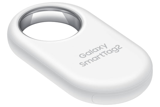 SAMSUNG SmartTag2 (2023) Bluetooth + UWB, IP67 Water and Dust Resistant, Findable via App, 1.5 Year Battery Life - White