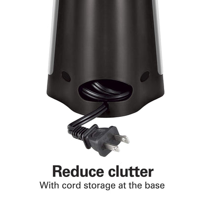 Hamilton Beach Extra-Tall Electric Automatic Can Opener with Easy-Clean Detachable Cutting Lever, Cord Storage, Knife Sharpener, Brushed Stainless Steel (76700)