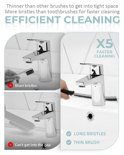 SXhyf Crevice Cleaning Brush - Grout Scrub Brush, House Cleaning Supplies, Gap Cleaning Tools, Home Essentials, Gifts for Women Men, Hard Bristle Crevice Cleaner Brush for Household Use, Bathroom