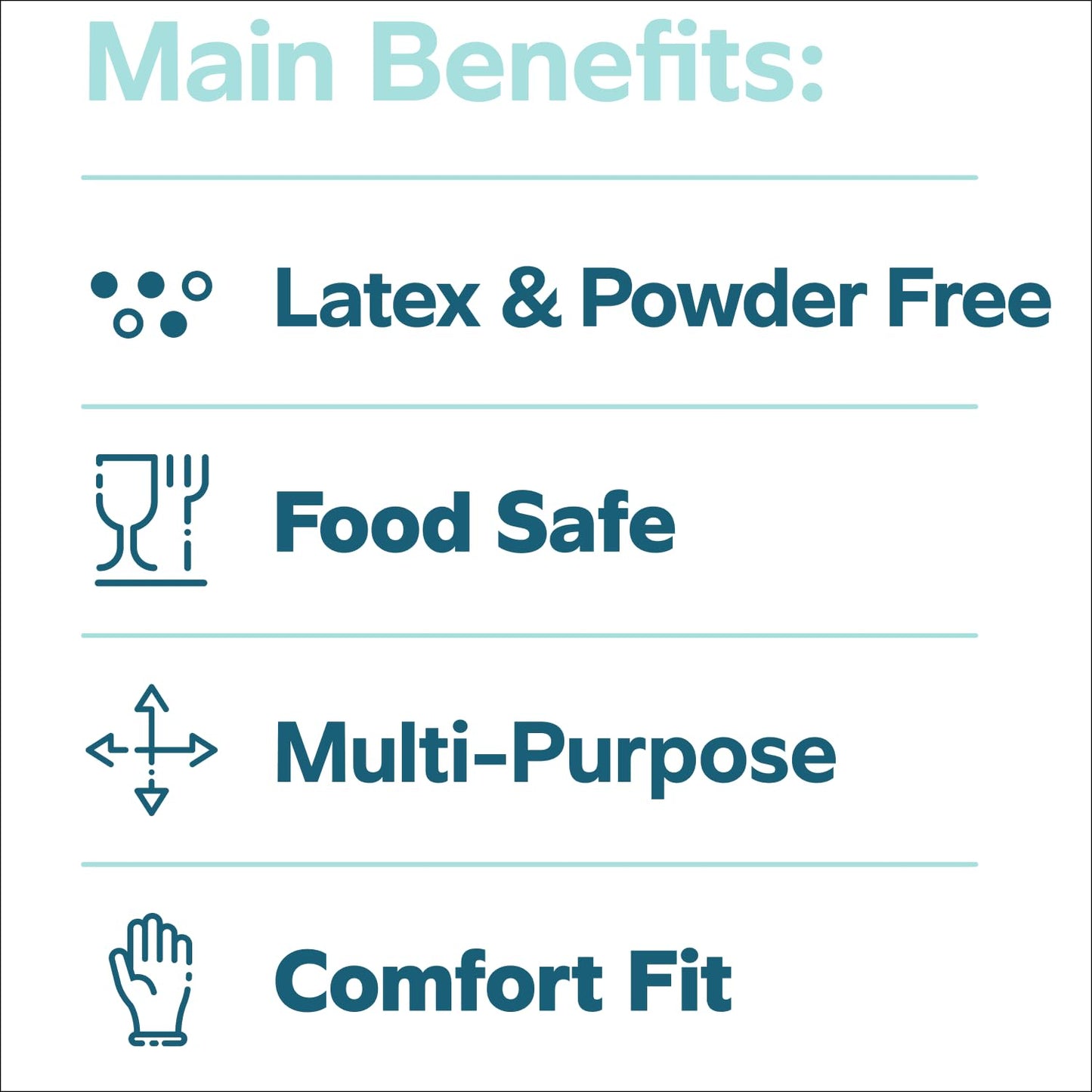 Comfy Package [500 Count Disposable Poly Plastic Gloves for Cooking, Food Prep, and Food Service, Latex & Powder Free - One Size Fits Most