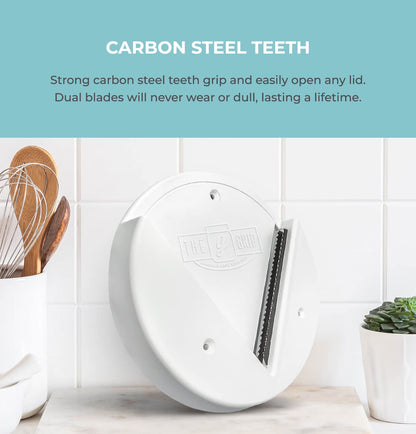 The Grip Jar Opener | Original Under Cabinet Jar Lid & Bottle Opener, Effortless for Weak Hands & Seniors with Arthritis - Made In USA