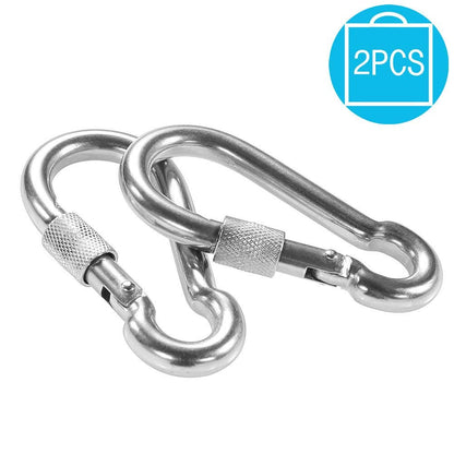 PROND Locking Carabiners, Heavy Duty Carabiner, 316 Stainless Steel Screw Lock Carabiner Hooks