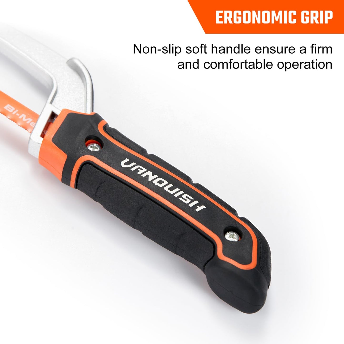 VANQUISH Aluminum Frame Mini Wood Hack Saw with 2 Piece Extra Flexible Bi-Metal HSS Blades Cutter Hand Hacksaw for Woodworking and Metal NW4851