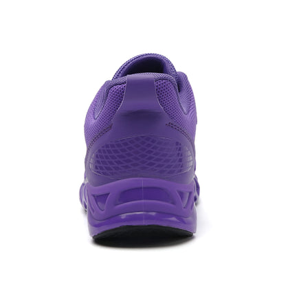 Running Sneakers for Womens Sport Shoes Purple Size 9 Lace up Athletic Tennis Walking Shoe Runner Gym Workout Jogging Sneaker