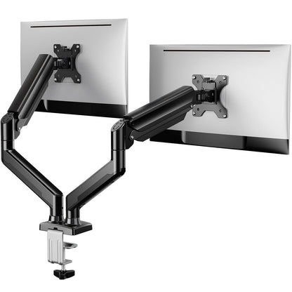 ErGear Dual Monitor Stand up to 32 inches Screen, Load-Bearing Max 22 lbs Each Arm, Adjustable Dual Monitor Mount, Sturdy Steel vesa Monitor Mount with Stable VESA 75x75 100x100mm