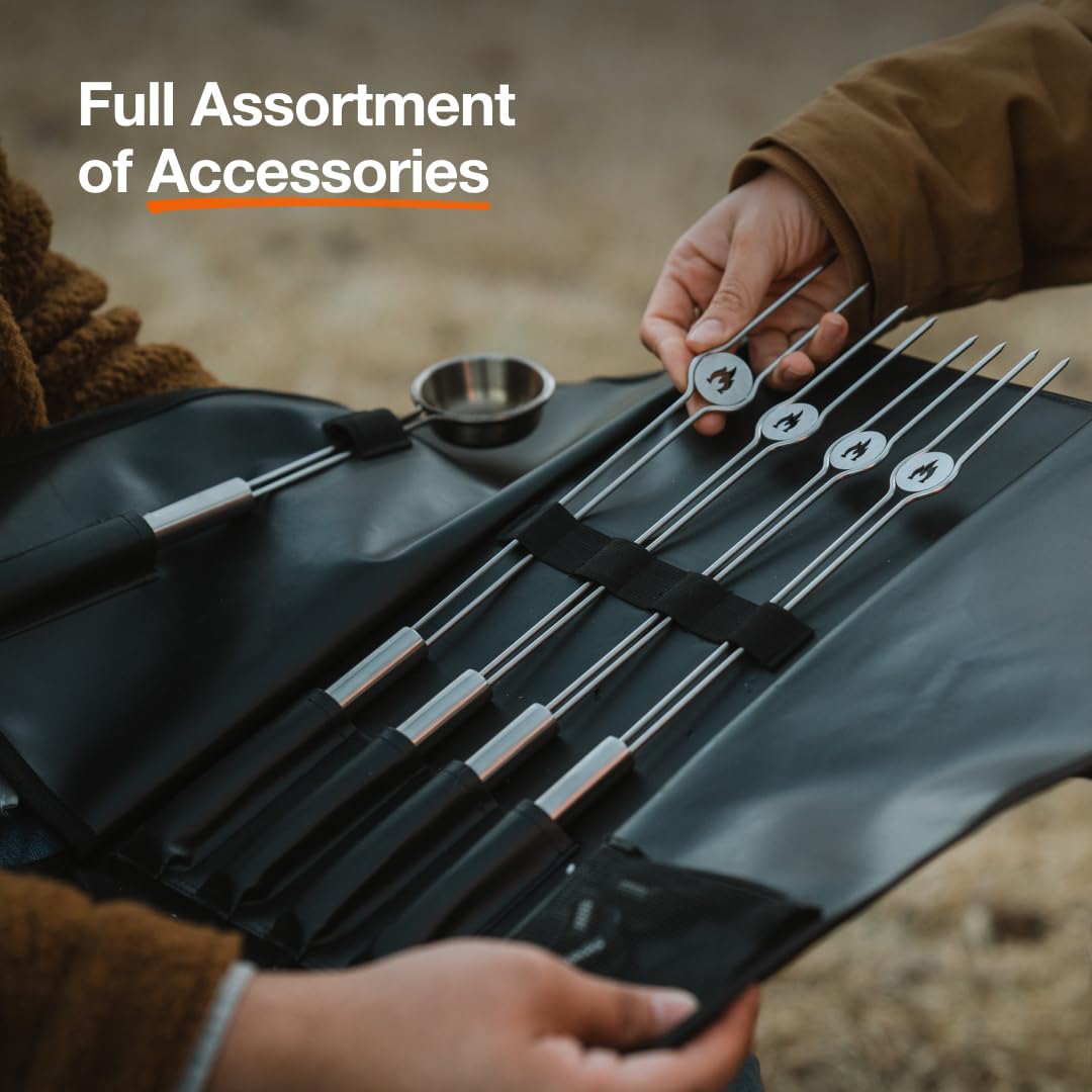 Solo Stove Mesa XL, 7 Inch Tabletop Fire Pit with Stand - Smokeless, Stainless Steel Fire Pit for Camping, Outdoor & Patio- Wood Burning or Pellet Fueled Portable Bonfire, 2.3lbs, Gunmetal