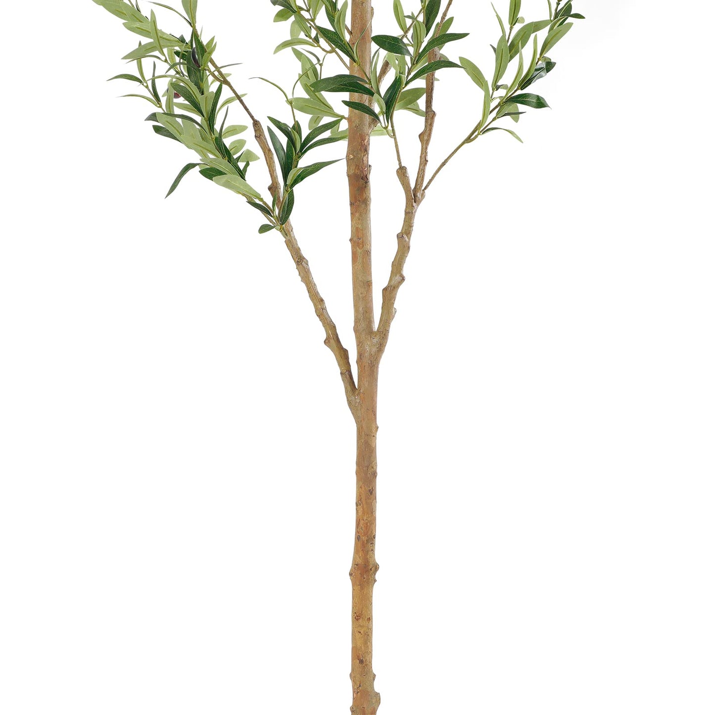 Bellacat Faux Olive Tree 7ft，Olive Trees Artificial Indoor with Natural Wood Trunk and Realistic Leaves and Fruits. 7 Feet(84in) Fake Olive Tree for Home House Office Décor.