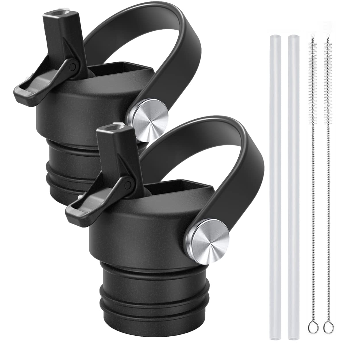 Straw Lid for Hydro Flask Standard Mouth 18 oz 21 oz 24 oz Top Lids with Straw for Iron Flask Narrow Mouth 20 24 32 64 oz,Sports Water Bottle Accessories Replacement Dust Cover Straw Cap