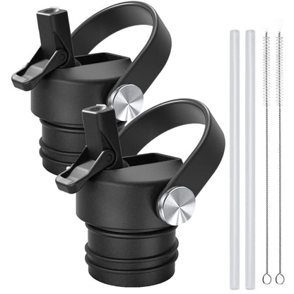 Straw Lid for Hydro Flask Standard Mouth 18 oz 21 oz 24 oz Top Lids with Straw for Iron Flask Narrow Mouth 20 24 32 64 oz,Sports Water Bottle Accessories Replacement Dust Cover Straw Cap