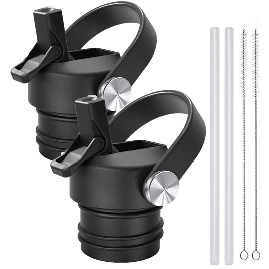 Straw Lid for Hydro Flask Standard Mouth 18 oz 21 oz 24 oz Top Lids with Straw for Iron Flask Narrow Mouth 20 24 32 64 oz,Sports Water Bottle Accessories Replacement Dust Cover Straw Cap