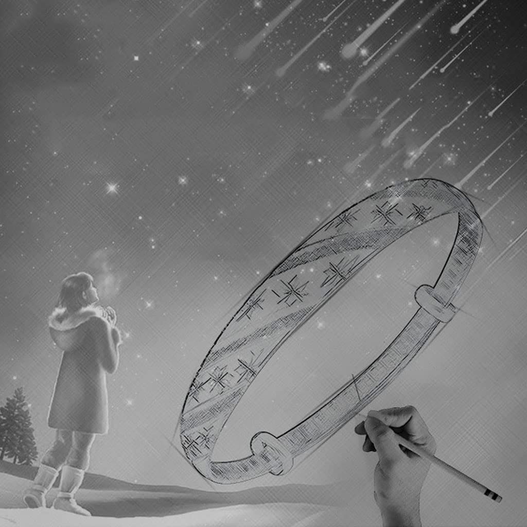 Sterling Silver Bangle Bracelets for Women, Handmade Bracelet for Women, Birthday Gifts for Women, Mom Gifts (Silver-9)