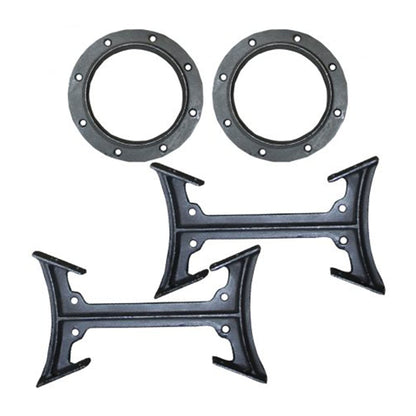 US Stove BKAD500 Cast Iron Double Barrel Camp Stove Adapter Kit