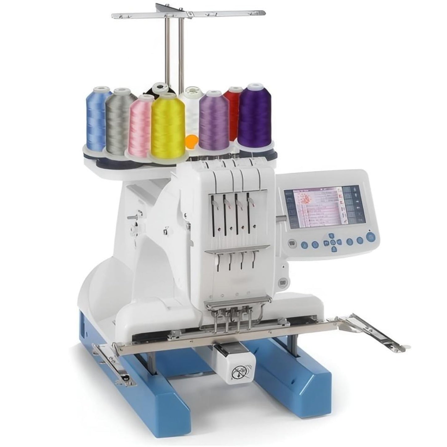 Simthread 5500Yds Embroidery Thread, 5000M High-Yardage 40WT 100% Polyester Thread – 170+ Vivid Colors, High-Speed Rated – Compatible with Brother, Singer, Janome & More - Tangerine 209