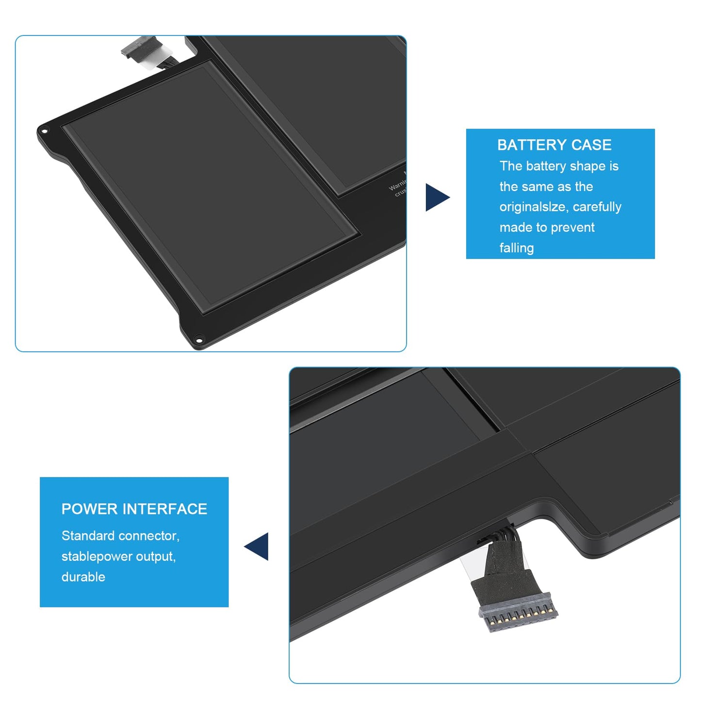 A1405 A1466 Laptop Battery for MacBook Air 13 inch A1466 (Mid 2012,Mid 2013,Early 2014, Early 2015,2017) A1369(Late 2010,Mid 2011 Version) fits A1496 A1377 (EMC :2925, 2469, 2559, 2392) [Upgraded 3.0]
